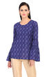 Indigo Straight Cotton Kurta image number 0