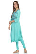 Turq Straight Viscose Kurta image number 2