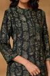 Green Viscose Blend Straight Printed Kurta image number 1