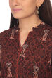 Brown Straight Poly Cotton Kurta image number 1