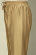 Gold-Toned Solid Regular Fit Pants image number 1