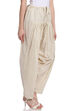 Off White Cotton Fusion Pants image number 3