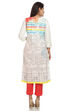 White Straight Cotton Kurta image number 4