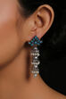 Blue Metal Brass Earring image number 0
