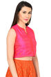 Pink Polyester Jacket image number 3