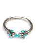 Oxidised Silver With Turquise Beads Bracelet image number 1