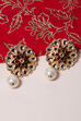 Red Metal Brass Earring image number 1