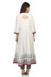 Ecru Kalidar Cotton Kurta image number 5