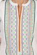 White Straight Cotton Kurta image number 4