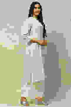 White Rayon Staight Kurta image number 4