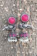 Red Metal Brass Earring image number 0