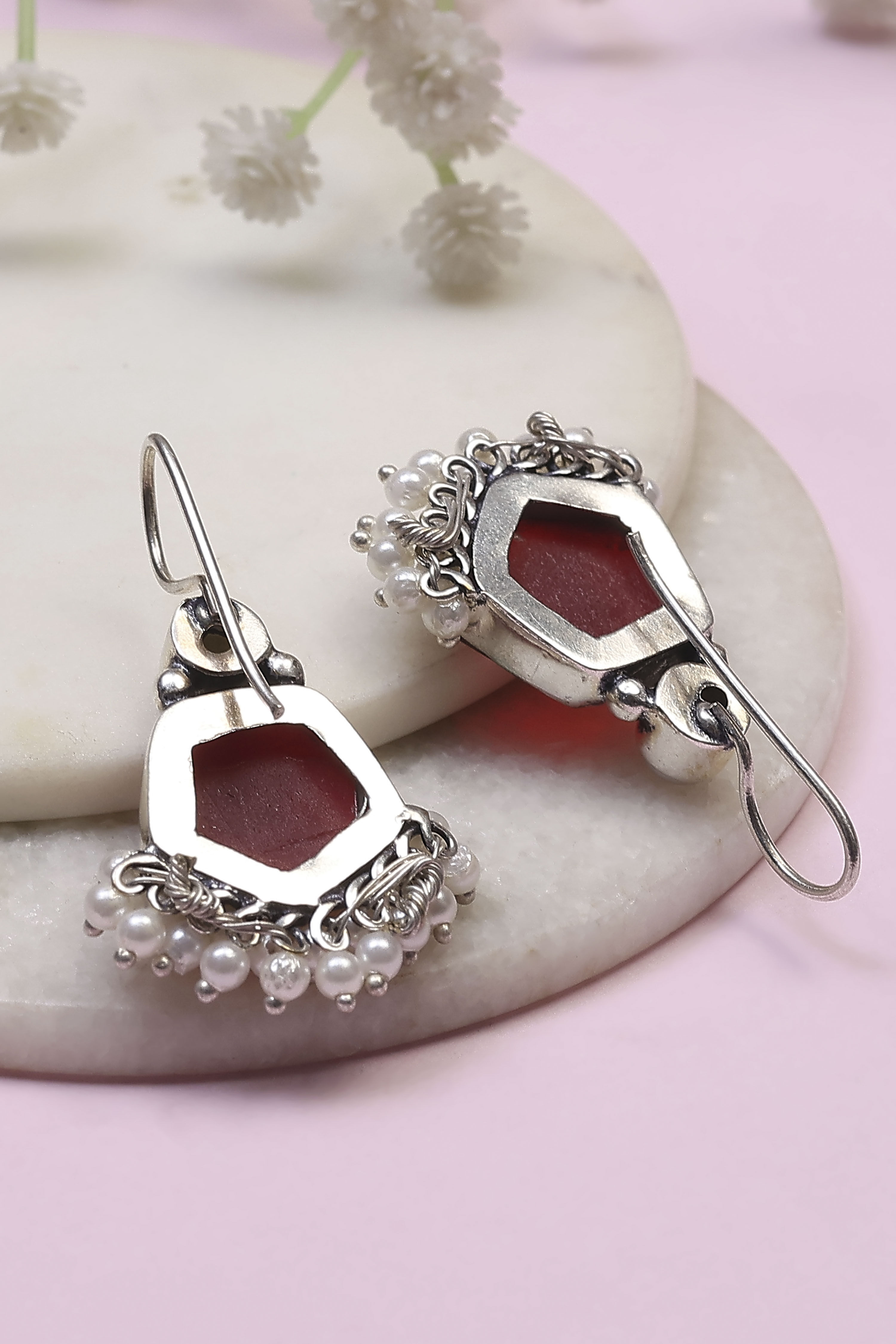 Red Brass Drop & Danglers image number 2