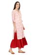Pink Straight Gauge Kurta image number 2
