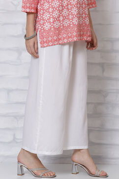 White Viscose Palazzo image number 3