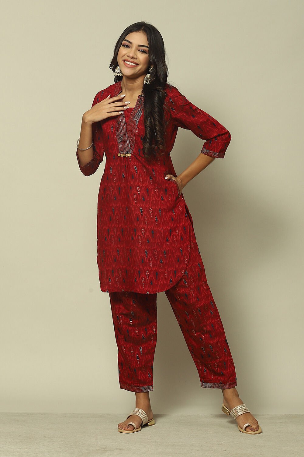 Long straight kurtis with palazzo hotsell
