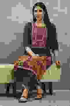 Black Polyester Straight Kurta Pants Set image number 0