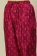 Green Printed Straight Kurta Set image number 2