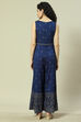 Blue Viscose Straight Jumpsuit image number 4