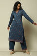 Deep Red Jacquard Straight Printed Kurta Palazzo Suit Set image number 6