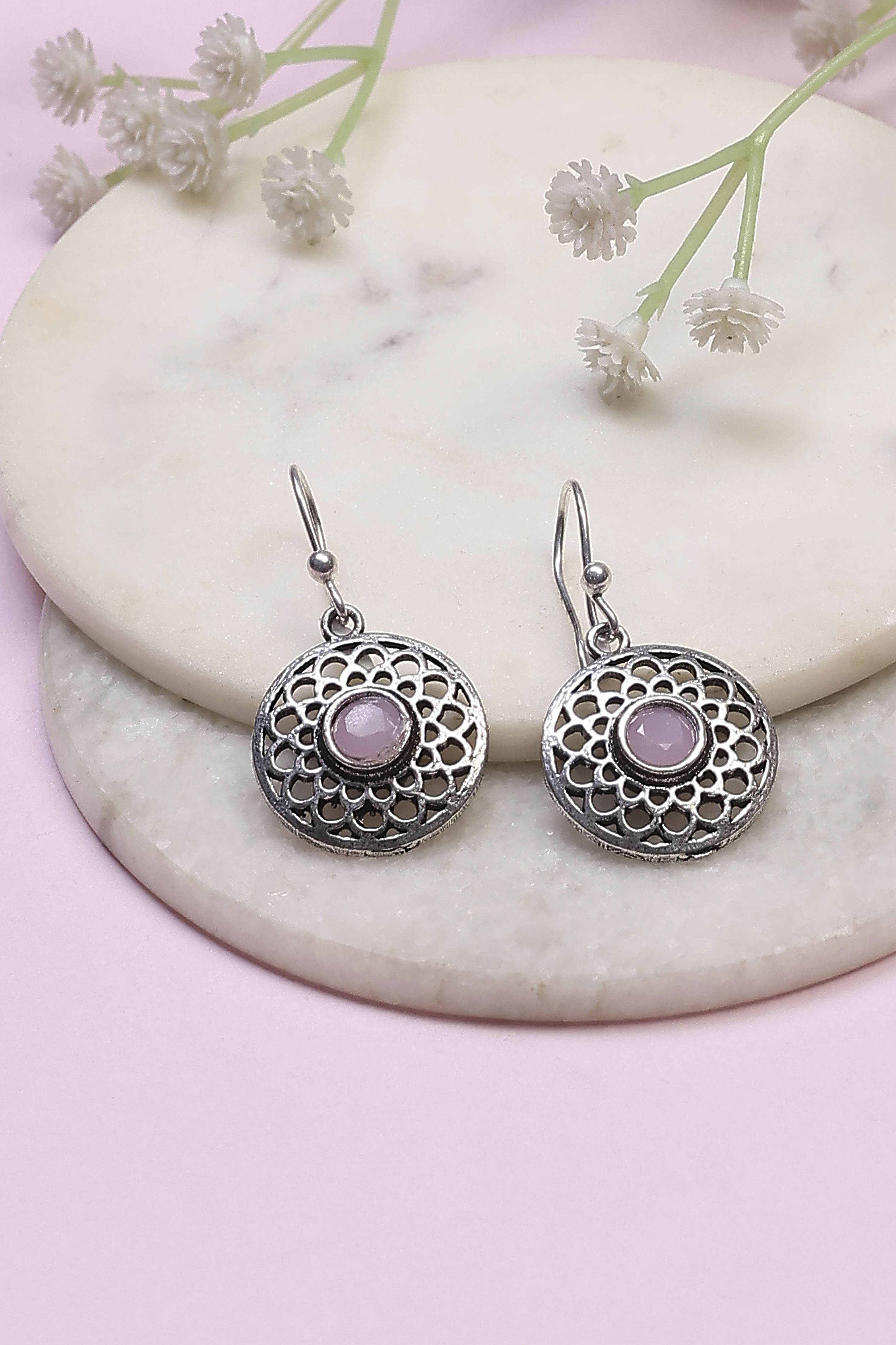 Light Pink Brass Drop & Danglers image number 0