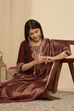 Maroon  Regular Solid Dupatta image number 1