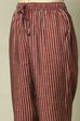 Navy Blue Viscose Printed Straight Kurta Set image number 2