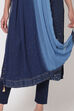 Navy Blue Art Silk Dupatta image number 1
