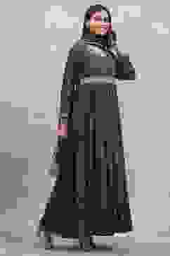 Green Viscose Rayon Printed Anarkali Dress image number 4