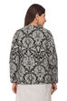 Black Straight Poly Cotton Jacket image number 5
