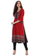 Red Straight Modal Kurta image number 0