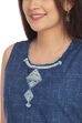 Indigo Straight Cotton Indie Top image number 1