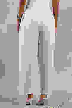 Natural Rayon Blend Solid Straight Pants image number 5