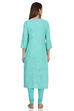 Turq Straight Viscose Kurta image number 5