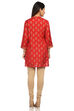 Red Straight Viscose Indie Top image number 4