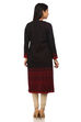 Black Straight Poly Cotton Shrug image number 4