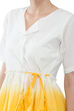 White Flared Cotton Indie Top image number 1