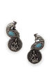 Green Metal Brass Earring image number 0