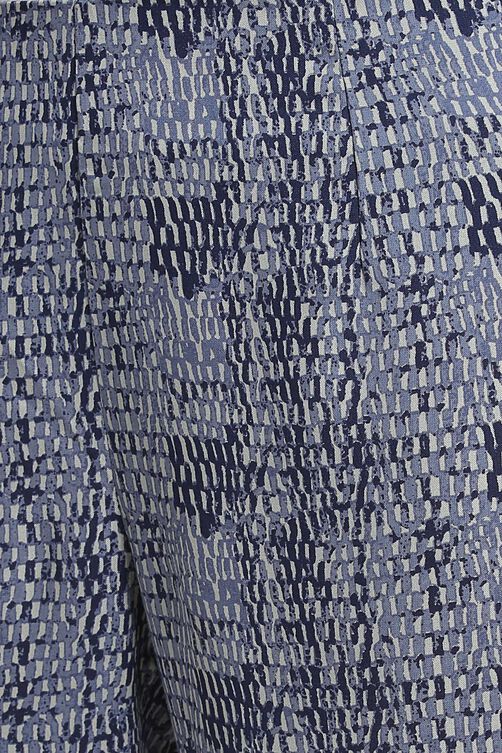 Indigo Rayon Slim Pants image number 1