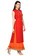 Red Straight Rayon Kurta image number 2