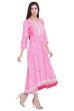 Pink Viscose Asymmetric Kurta image number 3