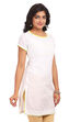 White Straight Cotton Indie Top image number 2