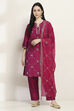 Purple Viscose Straight Set image number 6