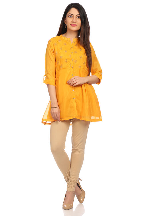 Red A Line Poly Cotton Indie Top image number 0