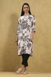 Black Viscose Rayon Printed Straight Kurta image number 5