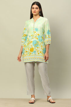 Silver Poly Viscose  Pants image number 0