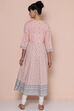 Peach Viscose Rayon Kalidar Kurta image number 5