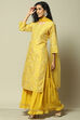 Yellow Modal Straight Printed Kurta Sharara Suit Set image number 4
