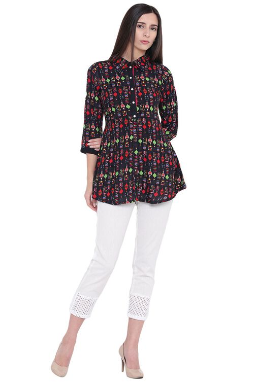 Black Rayon Indie Top image number 5
