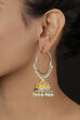 Yellow Metal Brass Earrings image number 1