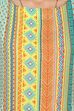 Teal Blue Straight Cotton Indie Top image number 5
